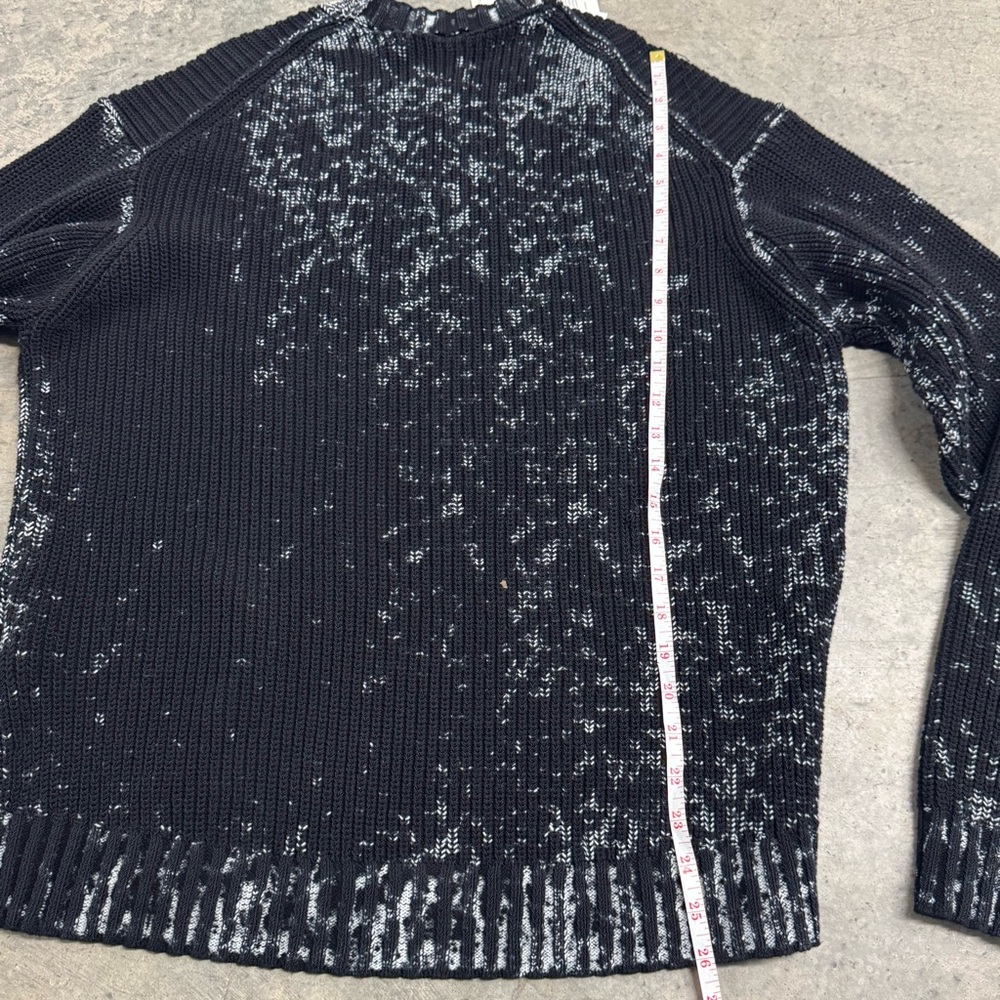 Acne Studios FLORAGATAN 13 Black Acid Wash Sweater Size L Designer Luxury Grunge - Picture 7 of 11